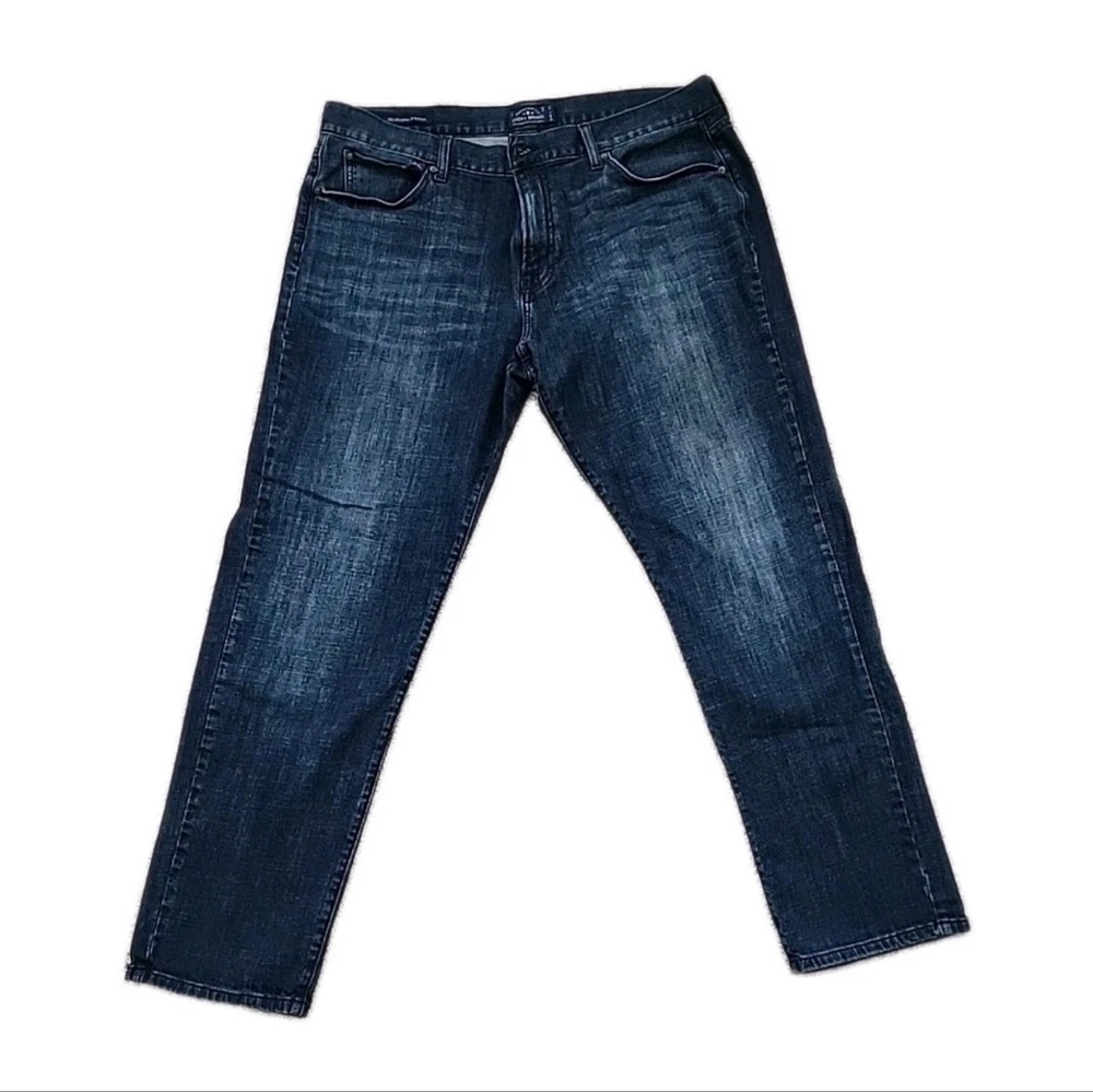 Men's Lucky Brand Original Straight 221 Denim 40x32 Dark Wash Jean EUC